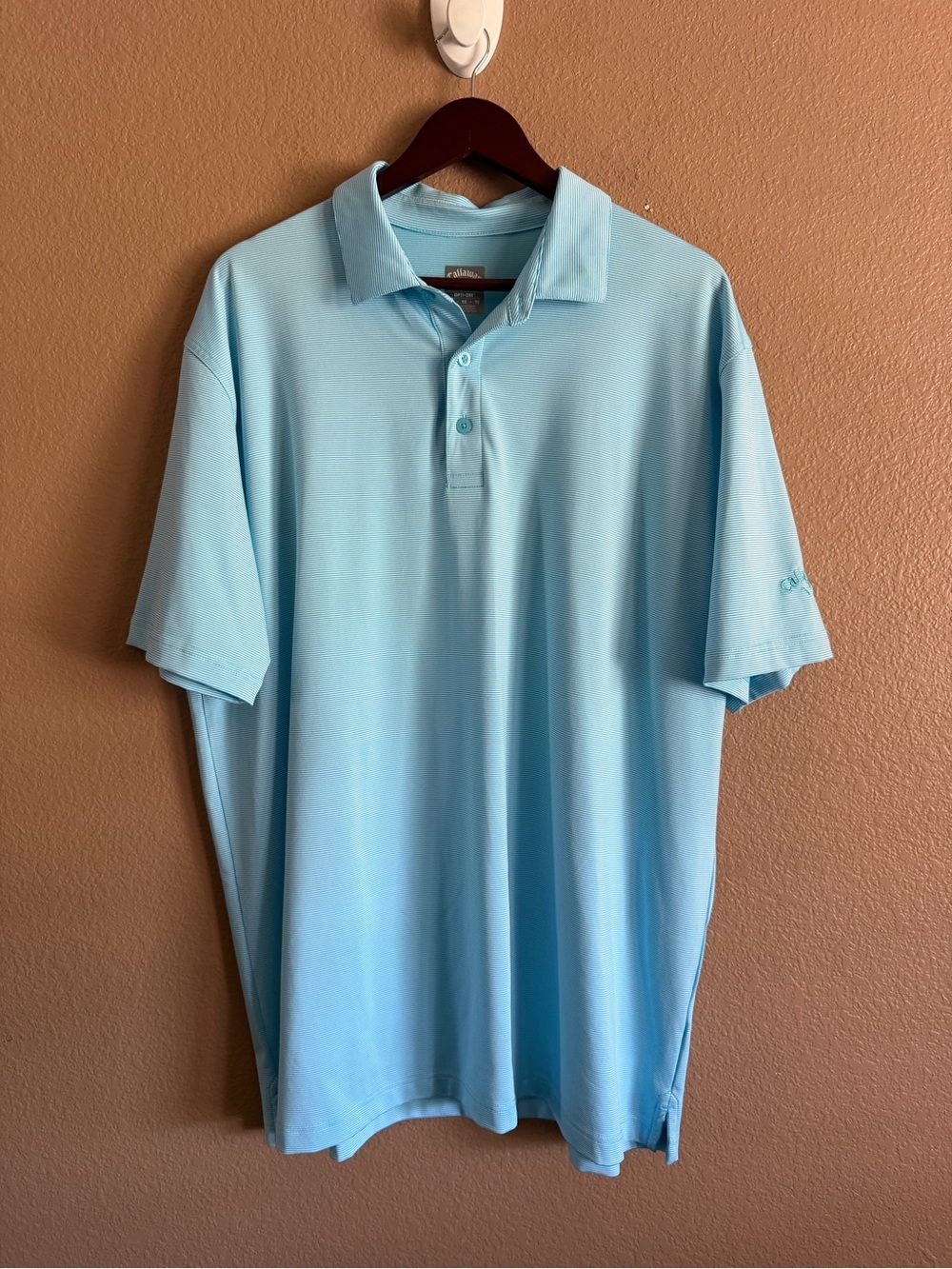 Callaway Light Blue Men's Golf Polo Size XL
